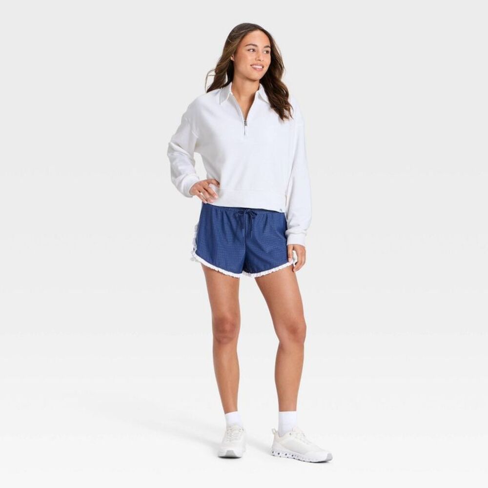 Women's Americana 1/2 Zip Sweatshirt - JoyLab White XXL - Picture 3 of 3